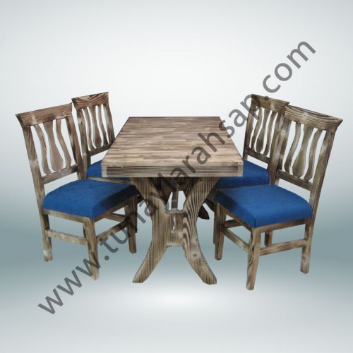 mss0028 Ferhunde Ahşap Masa Sandalye